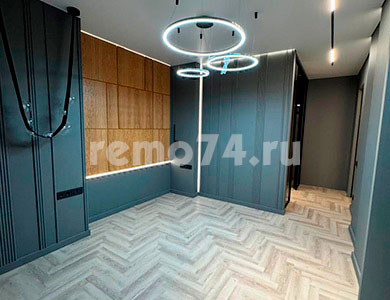 Ремонт квартиры 90 кв.м по дизайн проекту ЖК Равный в Челябинске
