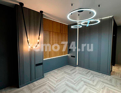 Ремонт квартиры 90 кв.м по дизайн проекту ЖК Равный в Челябинске