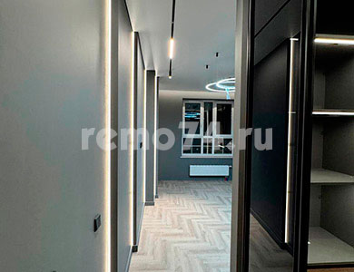 Ремонт квартиры 90 кв.м по дизайн проекту ЖК Равный в Челябинске